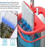 Load image into Gallery viewer, Flat Floor Mop and Bucket Set with Aluminum Handle/2-Washable Microfiber Pads
