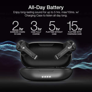 TETHYS True Wireless Earbuds with Bluetooth 5.0 in-Ear Headphones and Charging Case