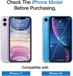 NALIA Vetro Temperato Per IPhone 11 / IPhone XR – 2 Pezzi, Pellicola 9H, 0.3mm, Anti-impronta, Con Kit Applicazione
