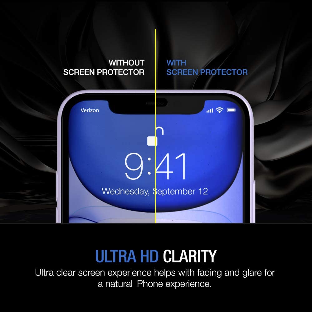 Screen Protector Designed For iPhone 11 / iPhone XR (6.1") [Edge to Edge Coverage]
